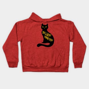 Black Cats Are Not Bad Luck Kids Hoodie